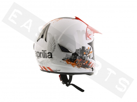 Helm Cross APRILIA Off Road Weiß/ Rot